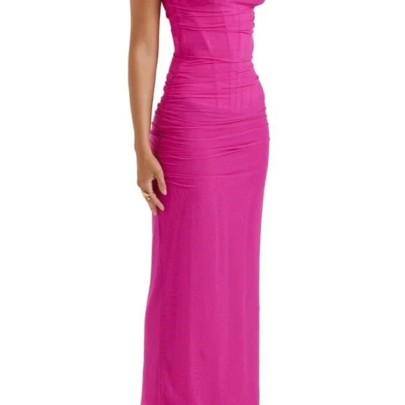House of CB Vibrant Pink Maxi Dress - Picture 4 of 6
